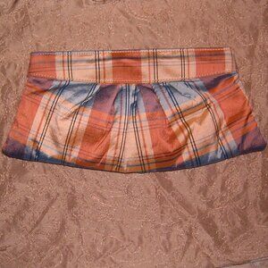 Lauren Merkin Louise Clutch Bag Banana Republic Plaid and Asian Blue Bag Lot